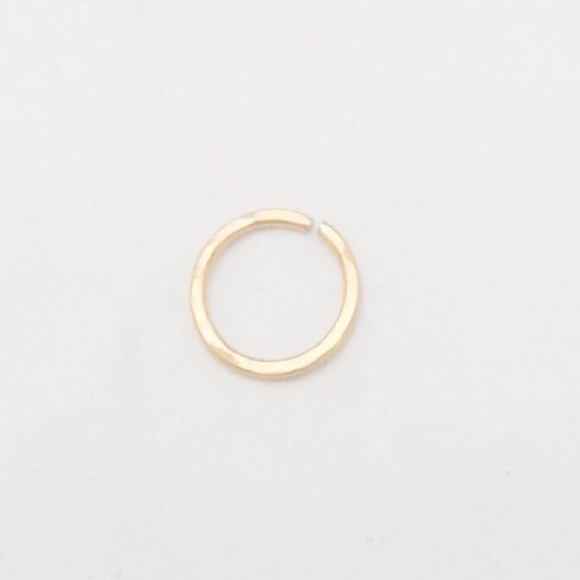 18G 8MM Gold Nose Hoop - Picture 3 of 6